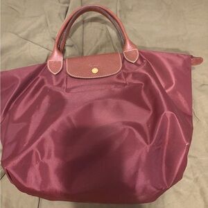 Longchamp Deep Red Tote Bag